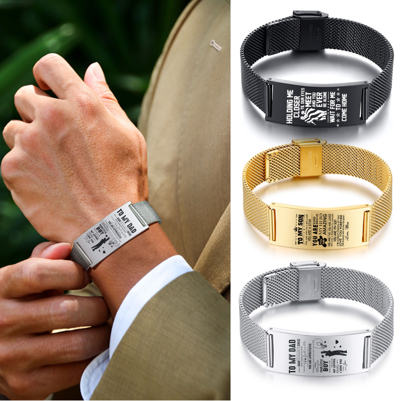 Stainless Mesh Band - Мужской браслет, неподвластный времени, натуральный сетчатый
