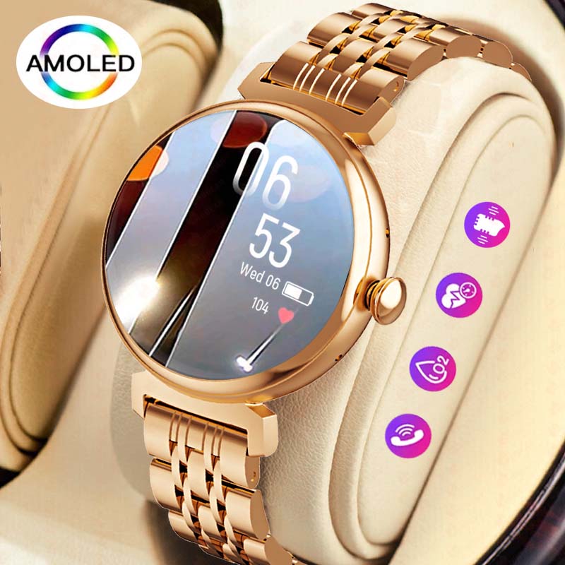 Smartwatch Faces - 1,04-дюймовый AMOLED-экран, модные женские умные часы,