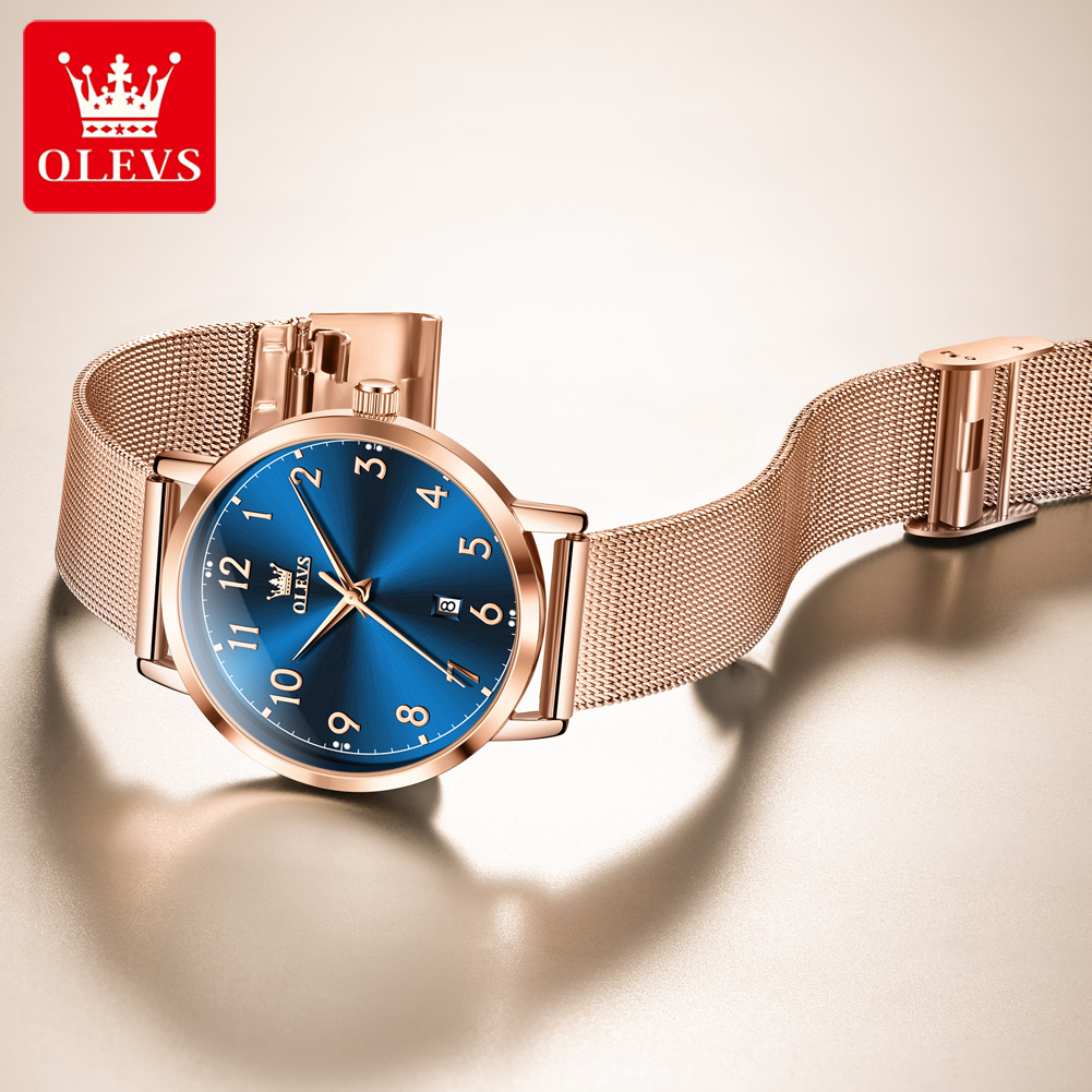 OLEVS 5653 Женские часы Элеган – обзор и цена Stainless Mesh Band
