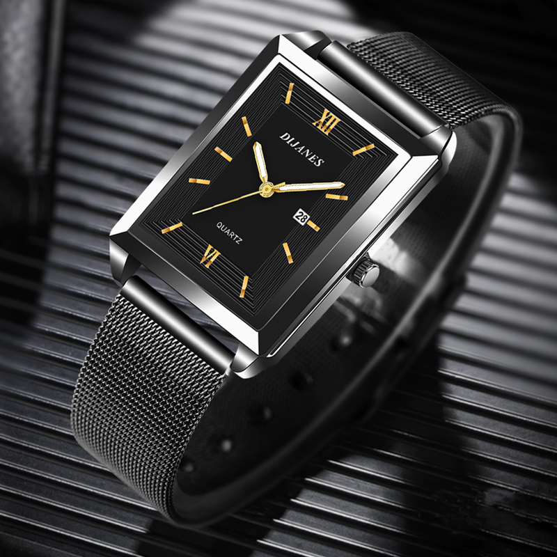 Мужские кожаные часы с календа – обзор и цена Stainless Mesh Band