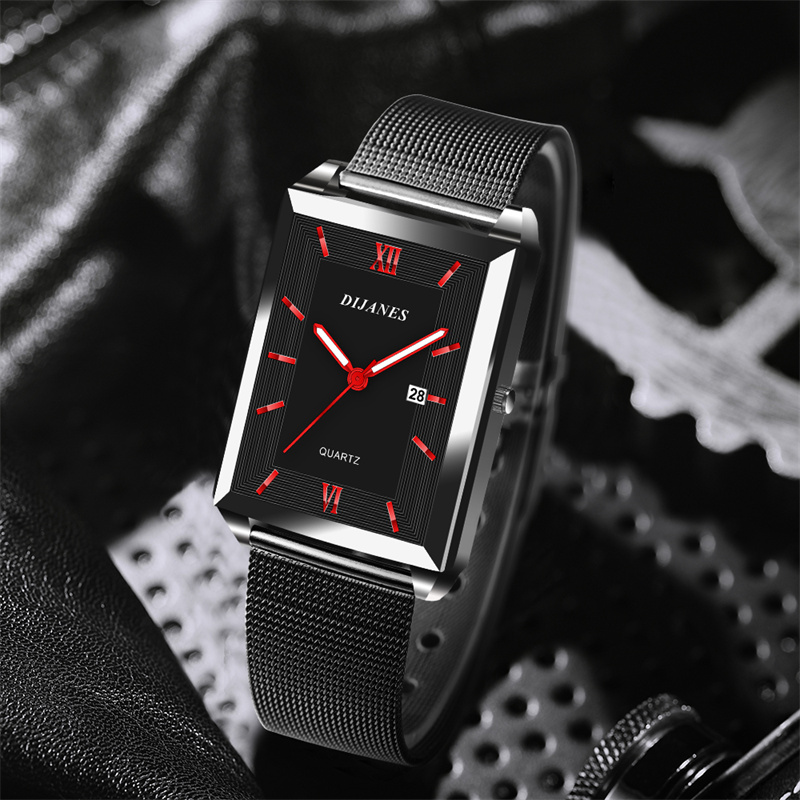 Мужские кожаные часы с календа – обзор и цена Stainless Mesh Band