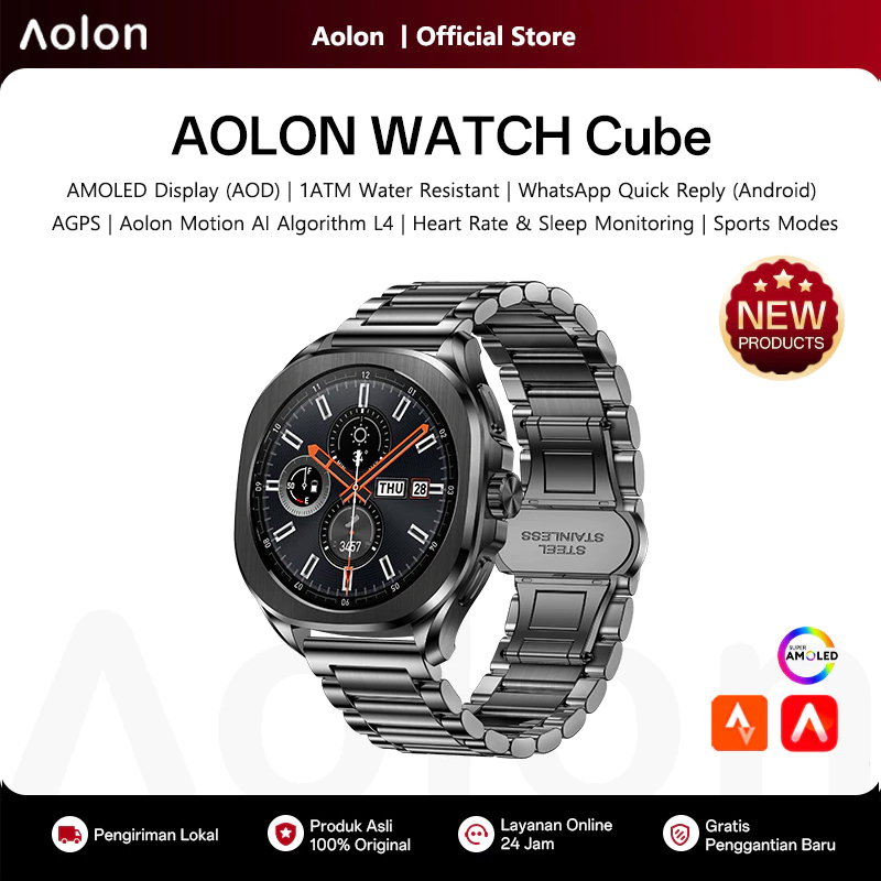 Смарт-часы Aolon Cube с AMOLED – обзор и цена Android Smartwatch Accessories