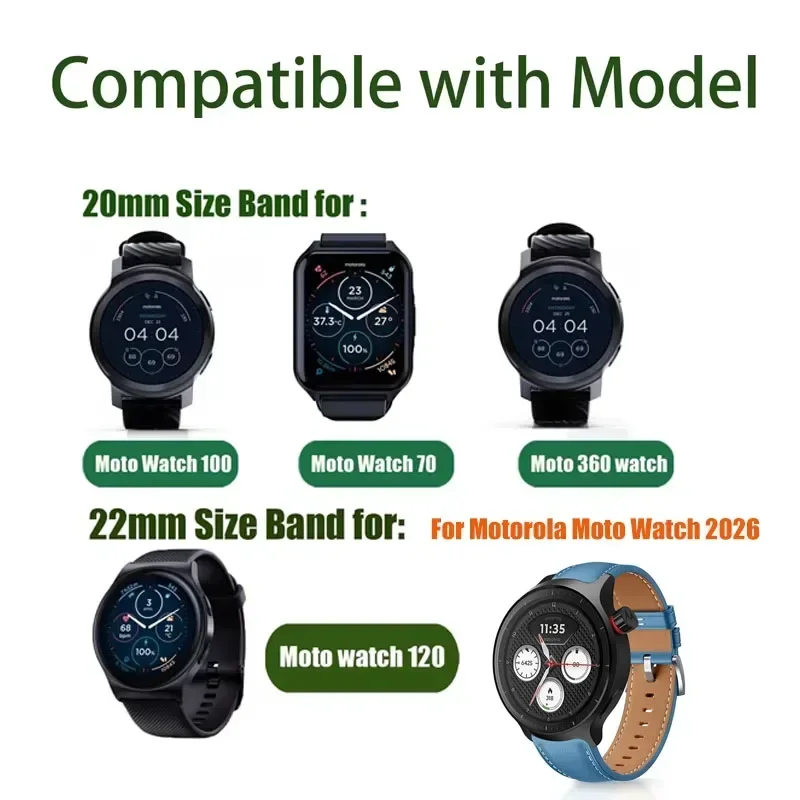 Дышащий двухцветный ремешок 20 – обзор и цена Motorola Smartwatch Accessories