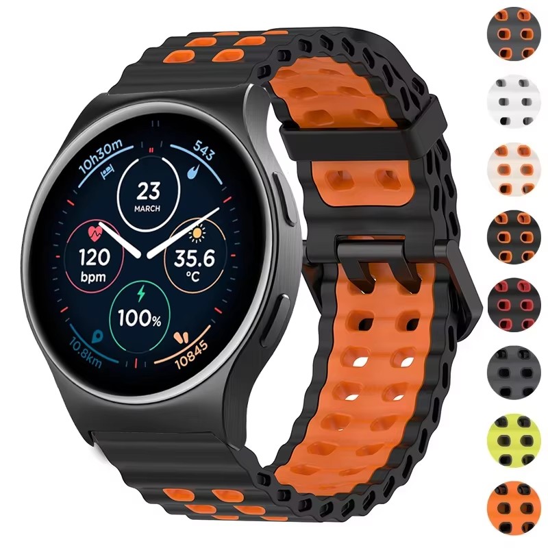 Двухцветный силиконовый дышащи – обзор и цена Motorola Smartwatch Accessories