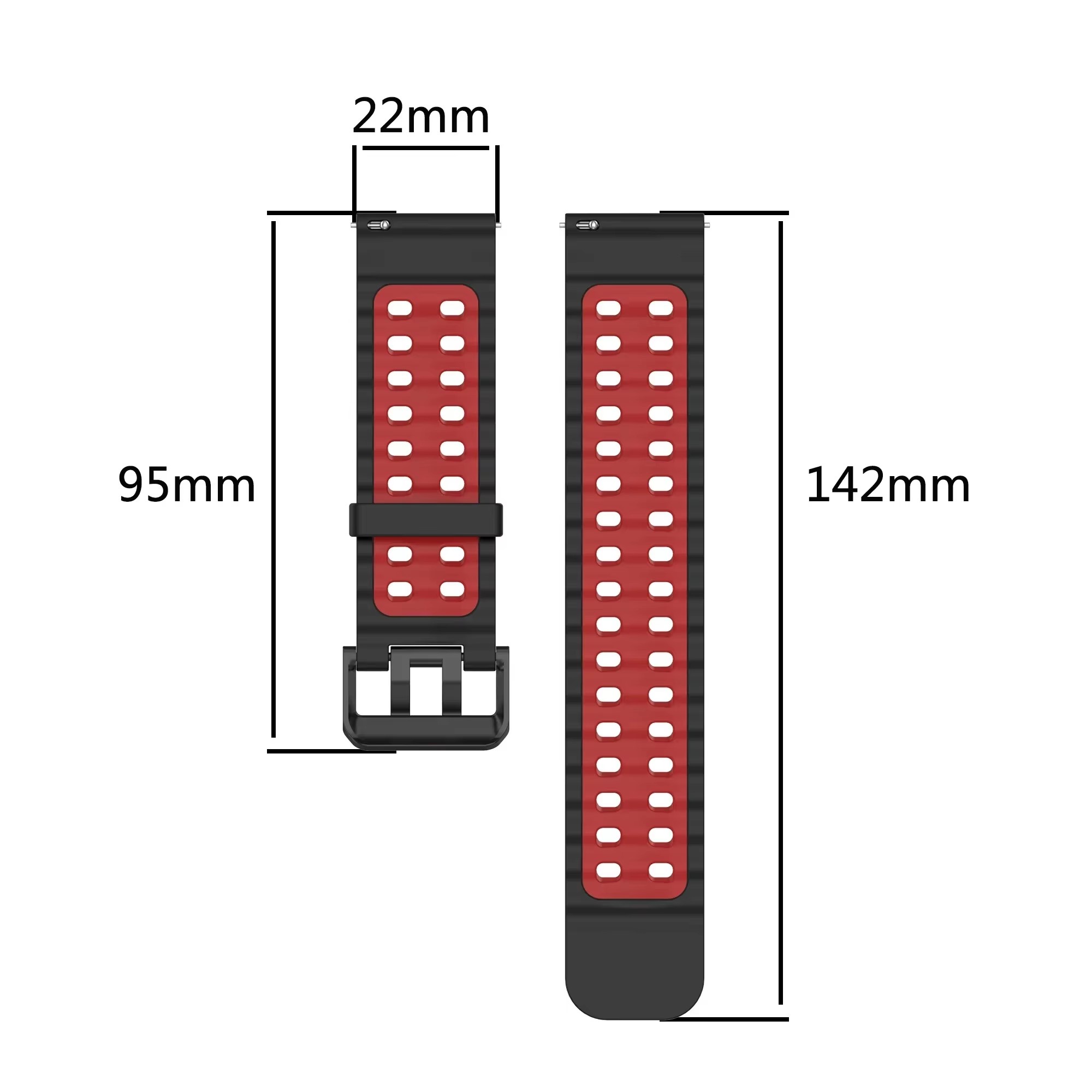 Двухцветный силиконовый дышащи – обзор и цена Motorola Smartwatch Accessories