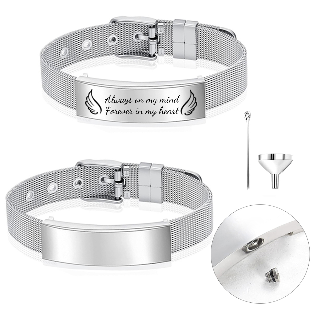 Ювелирные изделия для кремации – обзор и цена Stainless Mesh Band