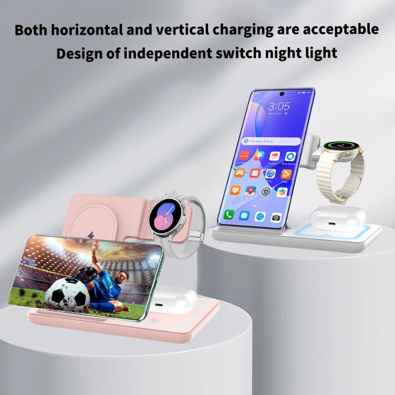 Складная настольная подставка  – обзор и цена Wireless Charger Watch