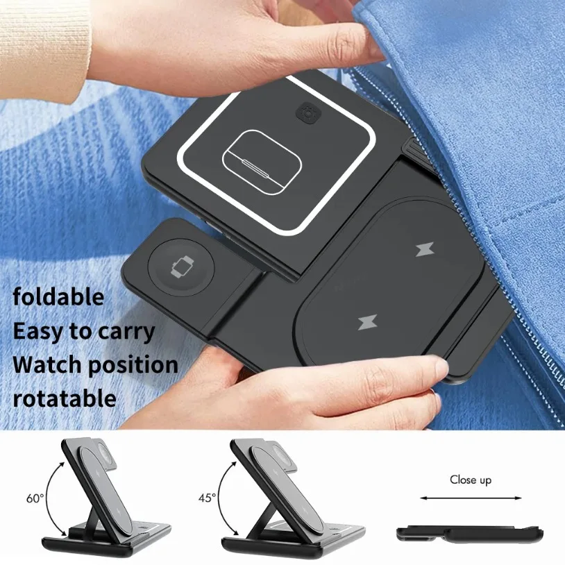 Складная настольная подставка  – обзор и цена Wireless Charger Watch