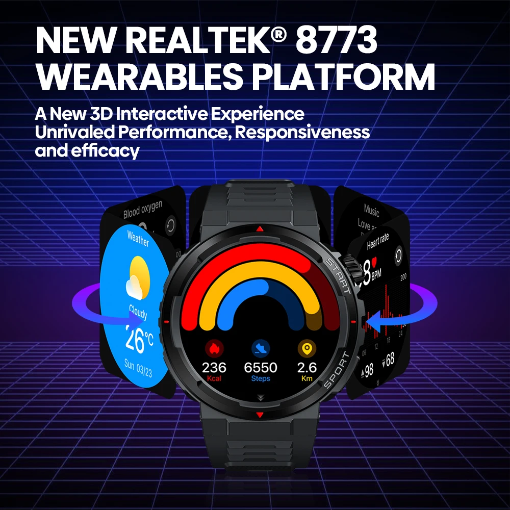 Новые умные часы Zeblaze Ares  – обзор и цена Smartwatch Faces