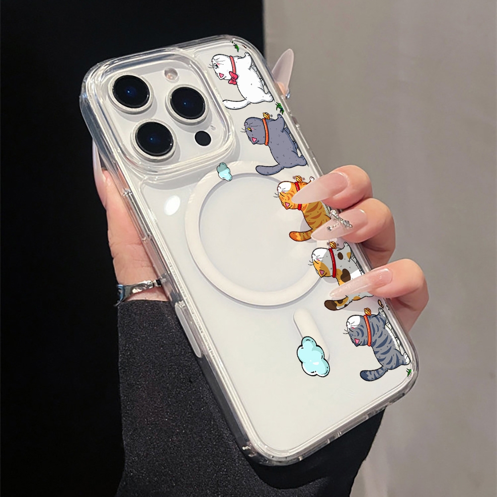 Милый мультяшный кот: Прозрачн – обзор и цена Apple Iphone 15