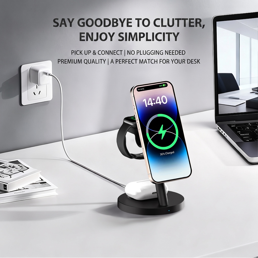 Магнитная беспроводная зарядна – обзор и цена Wireless Charger Watch