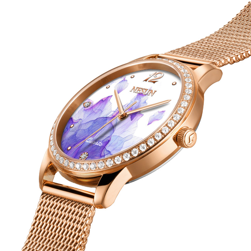 Женские часы NESUN 8 мм, ультр – обзор и цена Stainless Mesh Band
